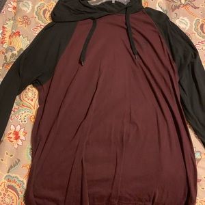 XXL Maroon Vans hoodie